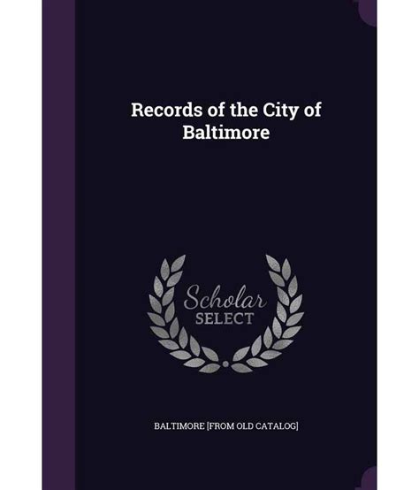 city of baltimore public records